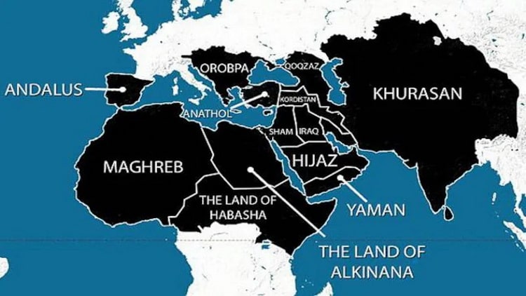 سرزمین‌های مورد ادعای داعش
